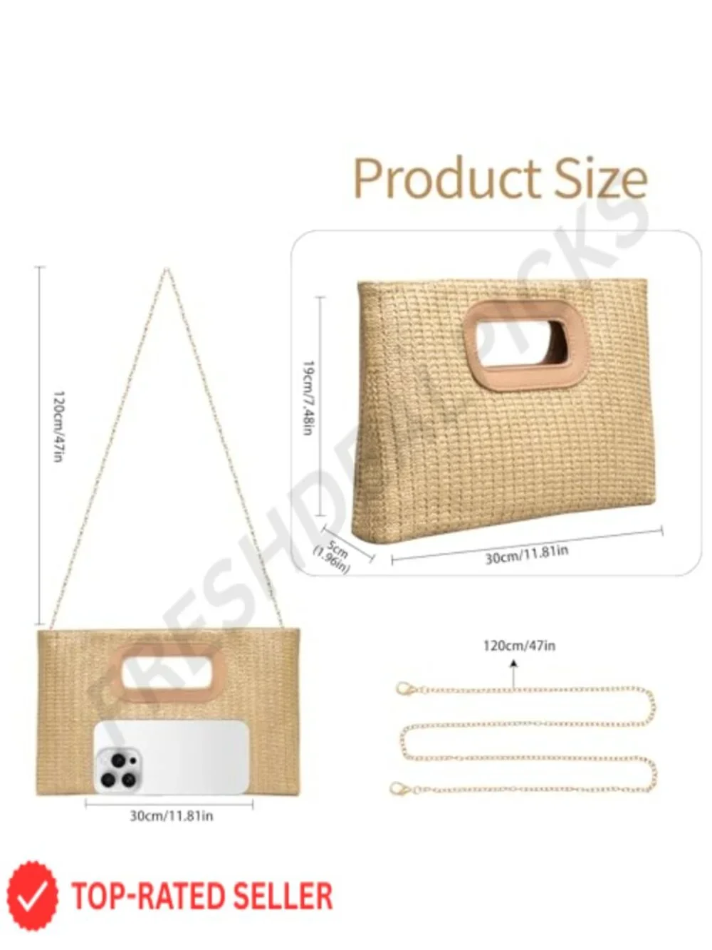 N/A handwoven straw